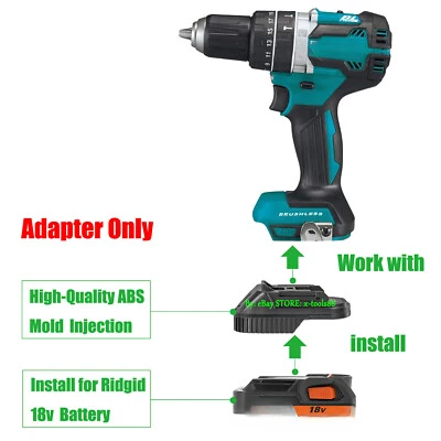 1 Adapter for AEG 18V Battery to Power for Makita 18V LXT Type Cordless Tools