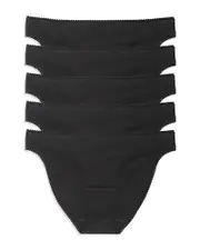 On Gossamer Cabana Cotton Bikinis, Set of 5