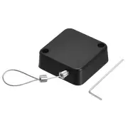 Retractable Cable Lock,Remote Control Anti-Lost Rope Hardware Lock 200g Black