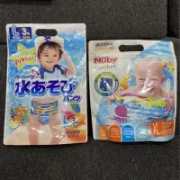 在飛比找蝦皮購物優惠-全新滿意寶寶日本原裝進口玩水褲L碼/Nuby游泳尿布男XL