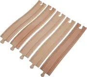 1 Set Wooden Train Track Toy Railway Expansion Accessories for Boys and Girls Train Track Model Set Fun Assembling Activity for Boys and Girls
