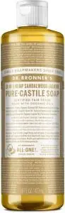 DR. BRONNER'S Pure-Castile Soap Liquid (Hemp 18-in-1) Sandalwood Jasmine 473ml