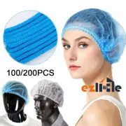 100/200PCS Head Cover Hairnet Disposable Hair Net Cap Dust Stretch Elastic Hat
