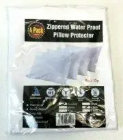 Niagara Sleep Solutions 4-Pack Zippered Waterproof Pillow Protector, Standard