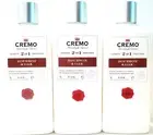 CREMO Men's BOURBON & OAK 2 in 1 Shampoo & Conditioner, 16 oz., NEW x 3