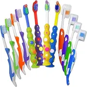Children's Toothbrushes ~ Bulk Pack of 12 Manual Children's Toothbrushes (Classic Set)