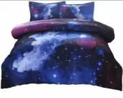 A Nice Night Galaxy Bedding Sets Outer Space Comforter 3D Printed Space Quilt Se