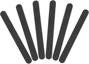 Healeved 6pcs Nail Polish Nail Filer Finger Nail File Nail Care File Cleaning Cuticle Stick Nail Distinguishing Tool Cuticle Pumice Stick File Edge Polishing Tool Nail Tools Black