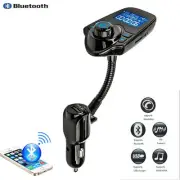 Car Wireless Bluetooth Blue LCD MP3 Player FM Transmitter Handsfree USB Charger (for: Fiat)