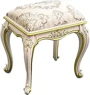 Footstool Dressing Table Makeup Vanity Upholstered Chair Makeup Seat Baroque Piano Chair 30 x 45 x 40cm (Color : #2)