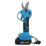 BRAVOBRO 1500W 30mm Cordless Electric Scissors Electric Pruning Secateur Shears Rechargeable Wood Cutter W/ 1/2pcs Batte