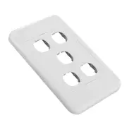 5 Terminal Connector Custom Wall Plate Wallplate Clipsal DIY Home Theatre White