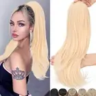 Elegant Straight Ponytail Extension Clip-in Drawstring Hairpiece Natural Layered