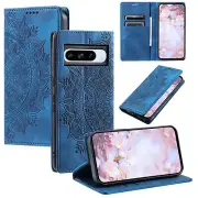 Totem Magnetic Wallet Leather Cover Case For Google Pixel 6 7 8 Pro 6A 7A 8A