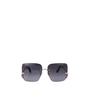 Roberto Cavalli Square Frame Rimless Sunglasses One size,63 Total Polished Rose Gold