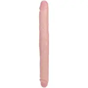 Shots Real Rock Straight Thick 16 Inch Double Dildo - Light