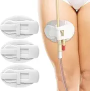 5PCS Catheter Stabilization Device Foley Catheter Leg Anchor Urinary Legband Bag Holder Patch Incontinence Tube Stabilizer Adhesive Stickers Hook and Loop Fixing Accessories