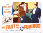 The Fast And The Furious Lobby Card Dorothy Malone John Irelan- 1955 Old Photo