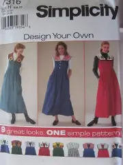 7316 Simplicity Pattern 7316 Misses Jumper 6-22 UNCUT FF