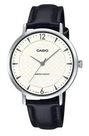 Casio Standard Analog Leather Strap White Dial Quartz LTP-VT04L-7A2 Ladies Watch