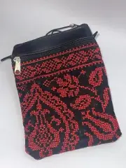 Cross Stitch Red And Black Vintage With Two Zips One Of A Kind For Girls
