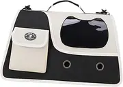 WeiLaiKeQi Pet Travel Carrier Cat Carrier,Privacy Protection,Pet Dog Carrier,Pet Bag for Walking,Outdoor Camping Cats Medium Cats, black