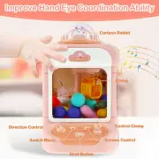 Mini Claw Machine for Kids Claw Game Machine with Lights Adjustable Sounds xiQhT