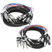- Saxt-8X15_Mf - 8 Channel 15 Foot 1/4 Inch TRS to XLR Male and XLR Female Snake