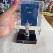 U.S. Open Golf Championship Trophy with Display Case Metal Trophy 3.2''
