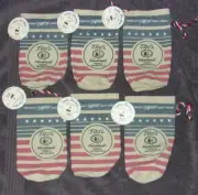 Lot of 6 Tito's Handmade Vodka Drawstring Burlap Bag Red White Blue Austin Texas