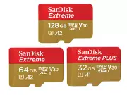 SanDisk Extreme MicroSDXC Card 32GB 64GB 128GB 256GB Action Cam GoPro DJI DRONE