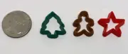 Christmas Gingerbread Tree Star Polymer Clay Stud Earring Cookie Candy Cutters 3