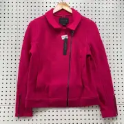 NEW Tahari Wool Blend Motorcycle Style Jacket Womens Small 17.5x24 NWT