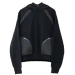 (WINGS SELECT) EQUALNEAR RIFT ZIP POCKET HOODIE - BLACK 帽TEE