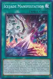 A1608 YUGIOH SPELL CARD ICEJADE MANIFESTATION MP24-EN321