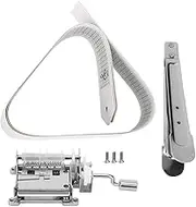 15 Note Music Box Movement DIY Hand Crank Mechanism with 3 Blank Paper Tapes and Hole Puncher for Custom Music Creation for Music Enthusiasts Crafters and Hobbyists Zinc Alloy