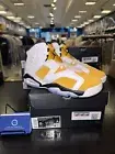 Air Jordan 6 Retro GS Yellow Ochre White Sneakers Size 6Y / 7.5 Women 384665-170