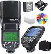 GODOX V860II-N w/XProII-N Trigger for Nikon, GN60 2.4G HSS 1/8000s Li-ion Battery Camera Speedlite Light for Nikon D800 D700 D7100 D5200 D300 D300S D3200 D3100 D200 D70S D810 D610 D90 D750(V860II-N)