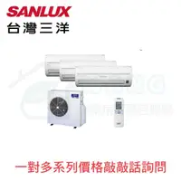 在飛比找有閑購物優惠-【SANLUX 台灣三洋】壁掛式冷氣 一對二 一對多 冷暖室