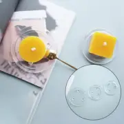Transparent Glass Coaster Holder Round Candle Plates Cup Mats Long Lasting