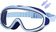 Kids Swim Goggles | Pool Glasses with Waterproof Ear Plugs,Anti-Fog Leakproof Swimming Glasses, Wide View Eyewear For Water Sports