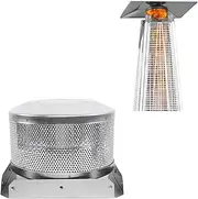 Patio Heater Burning Net And Base 4-Sided Pyramid Heater Replacement Parts Patio Heater Emitter Screen Replacement For Patio Glass Tube Propane Heater Top(Burning Net and Base)