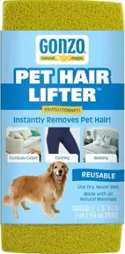 Gonzo Pet Hair Lifter - Remove Dog, Cat and Other Pet Hair from Furniture, and -