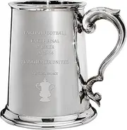 I LUV LTD 1 Pint Tankard for Man Utd FA Cup Winner 2015-16, Pewter Beer Mug