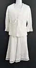 SPENSER JEREMY Dress Size 4 White 3 Piece Skirt Set LINEN Blend Womens NWT