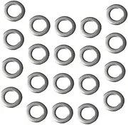 MUCKLILY 50 Pcs Stainless Steel Metal Gasket Round Spacer Bead for DIY Screw Accessories Jewelry Makings