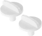 2pcs White Thermostat Control Knob Temperature Knob for Fridge Refrigerator Knob Replacement Refrigerator Thermostat Switch