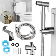 Toilet Bidet Douche Hand Held Shower Head Spray Gun Sprinkler Wash Jet Hose Set