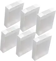 Vaguelly 6pcs Boxes Clear Storage Cases for Compact Game Card Containers Lightweight and Transparent Design for Organizing Poker