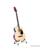 Acoustic Bass Guitar Karrera 43in with electric pickup - Natural